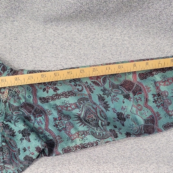 Vintage Citron Santa Monica Jacket embroidered green and Burgundy Size S - Picture 9 of 9